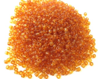 10gr caramel 3mm (approximately 500 beads) glass seed beads
