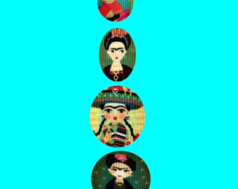 Lanyard - Frida Kahlo- Cute Cartoons - Teacher- Student - Artist Lanyard- Art Teacher - Artist - Frida Kahlo clothing