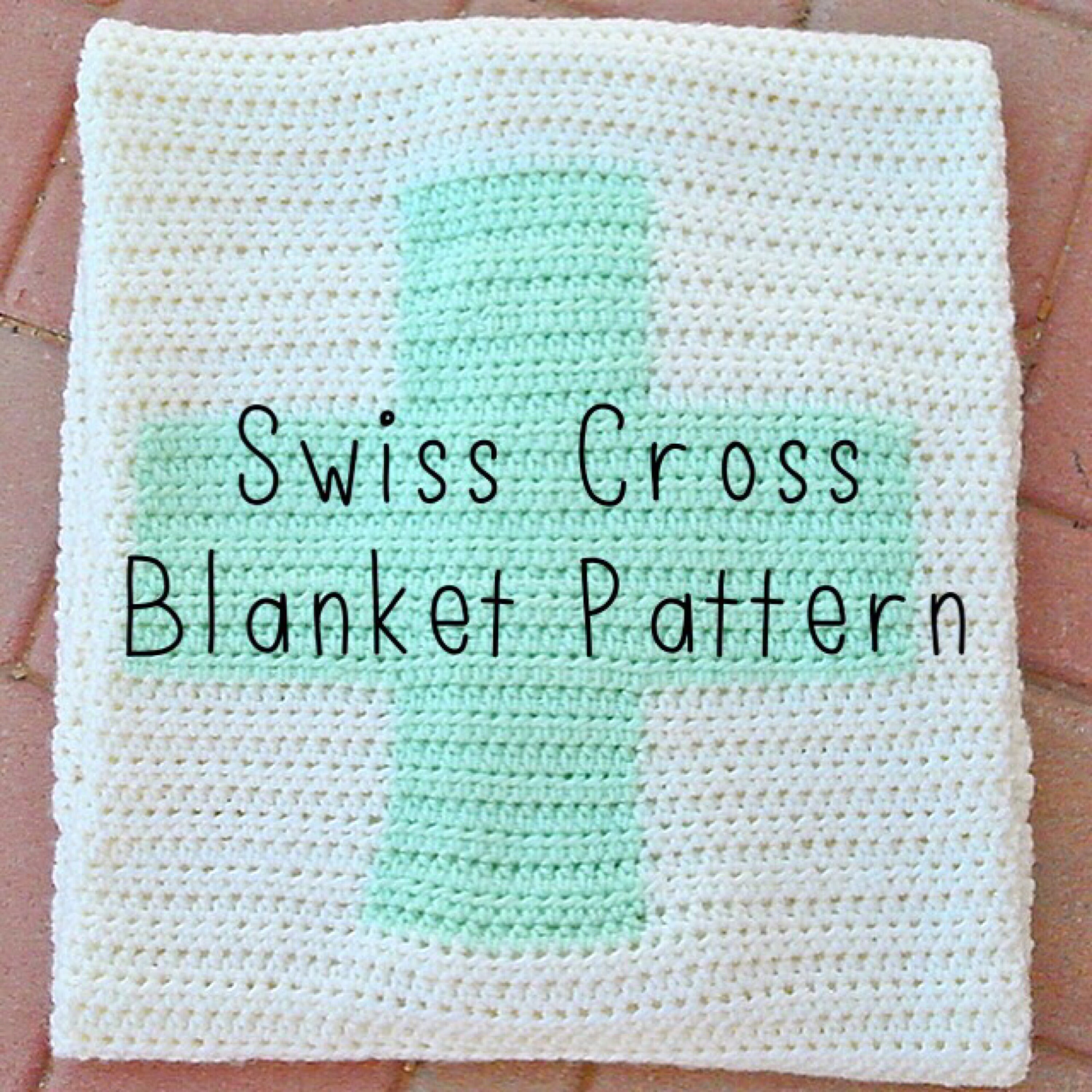 Crochet Pattern Swiss Cross Blanket Crochet Cross Blanket PDF