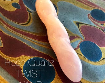 40% OFF 8" Rose Quartz Twisted Wands