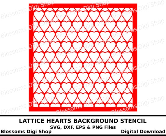 Download Lattice heart svg, background cut file, digital cut file ...