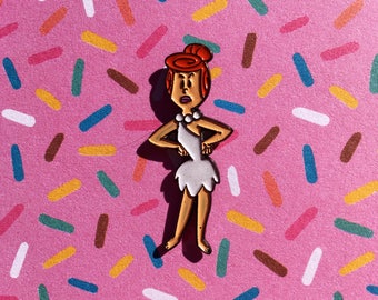 Retro Vintage 90's "Wilma Flintstone" Enamel Pin