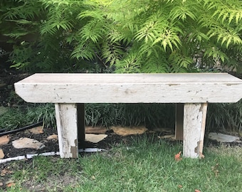 Reclaimed wood bench | Etsy