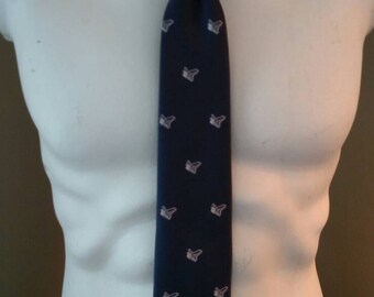 Rare Vintage Navy Blue Space Shuttle Necktie/ The Client Tie/ NASA