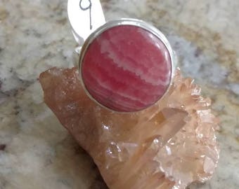 Rhodochrosite Ring Size 9