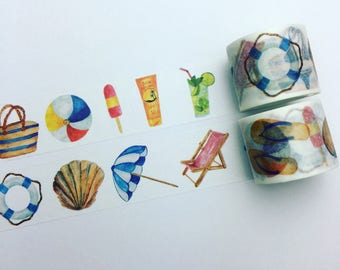 Summer holiday washi tape