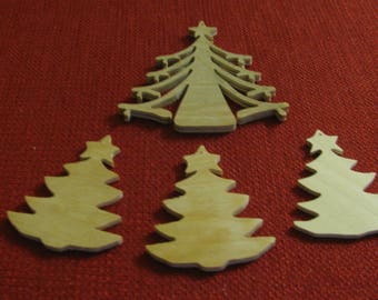 4 Christmas Tree Ornaments