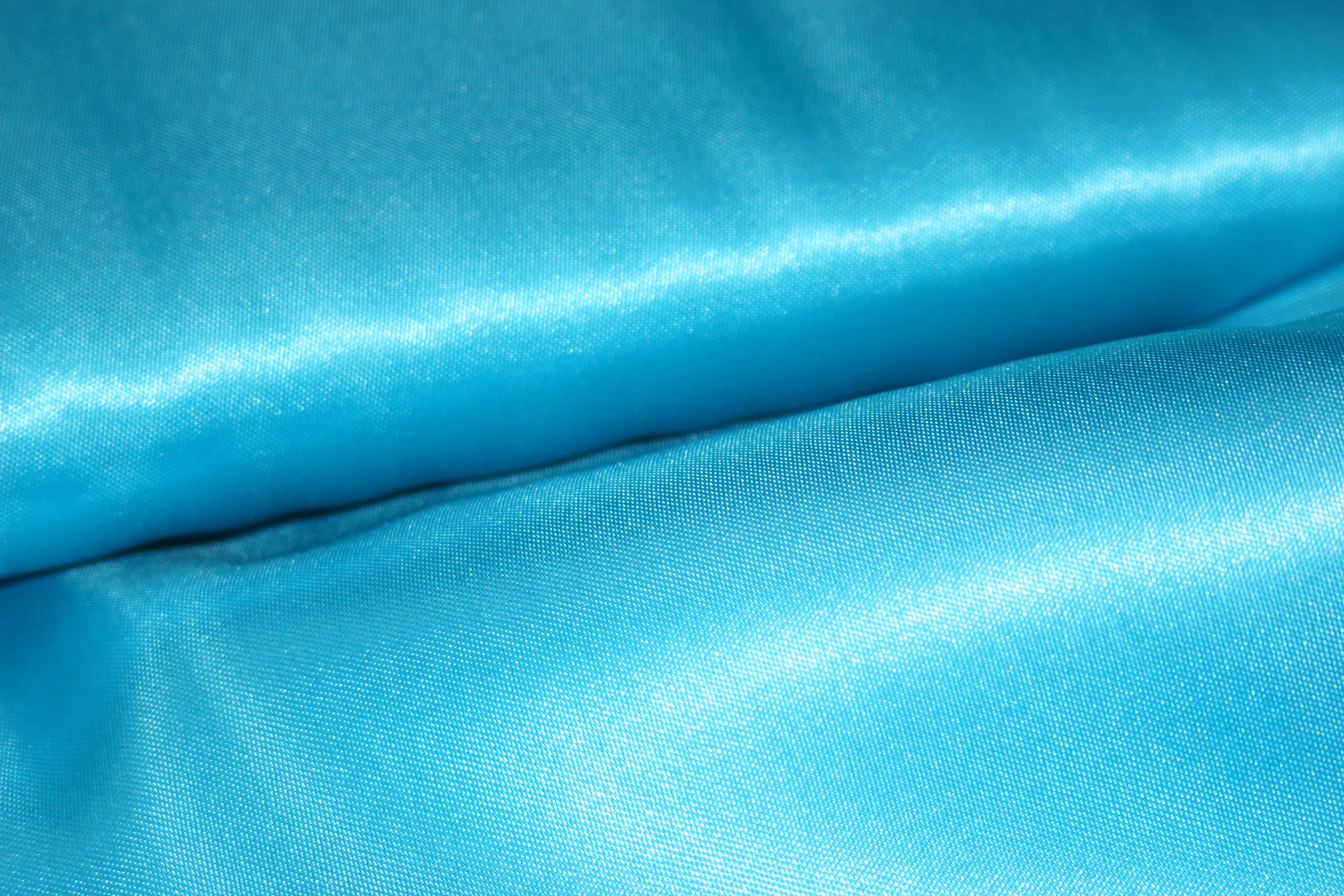 Turquoise Blue Satin Fabric by the yard bow making satin