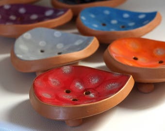 Handmade Ceramic Soap Dish, Turquoise Soap Dish, Ceramics and Pottery, soap holder, Handmade gift, Bathroom Decor