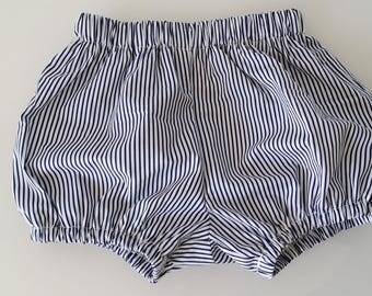 Blue stripe bloomer for boy