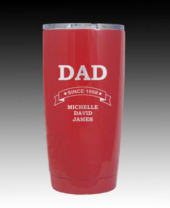 20 oz Fathers Day YETI gift custom personalized gift