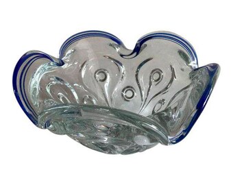 Hand Blown Art Glass Bowl