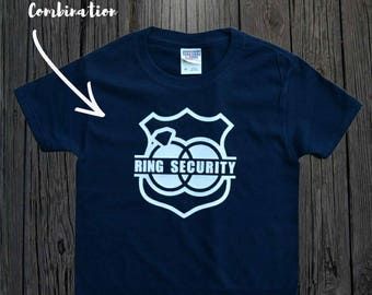 Ring Security Shirt, Ring Bearer Shirt, Ring Bearer Gift, Petal Patrol Shirt, Petal Princess Shirt, Ring Holder Shirt, Any Color
