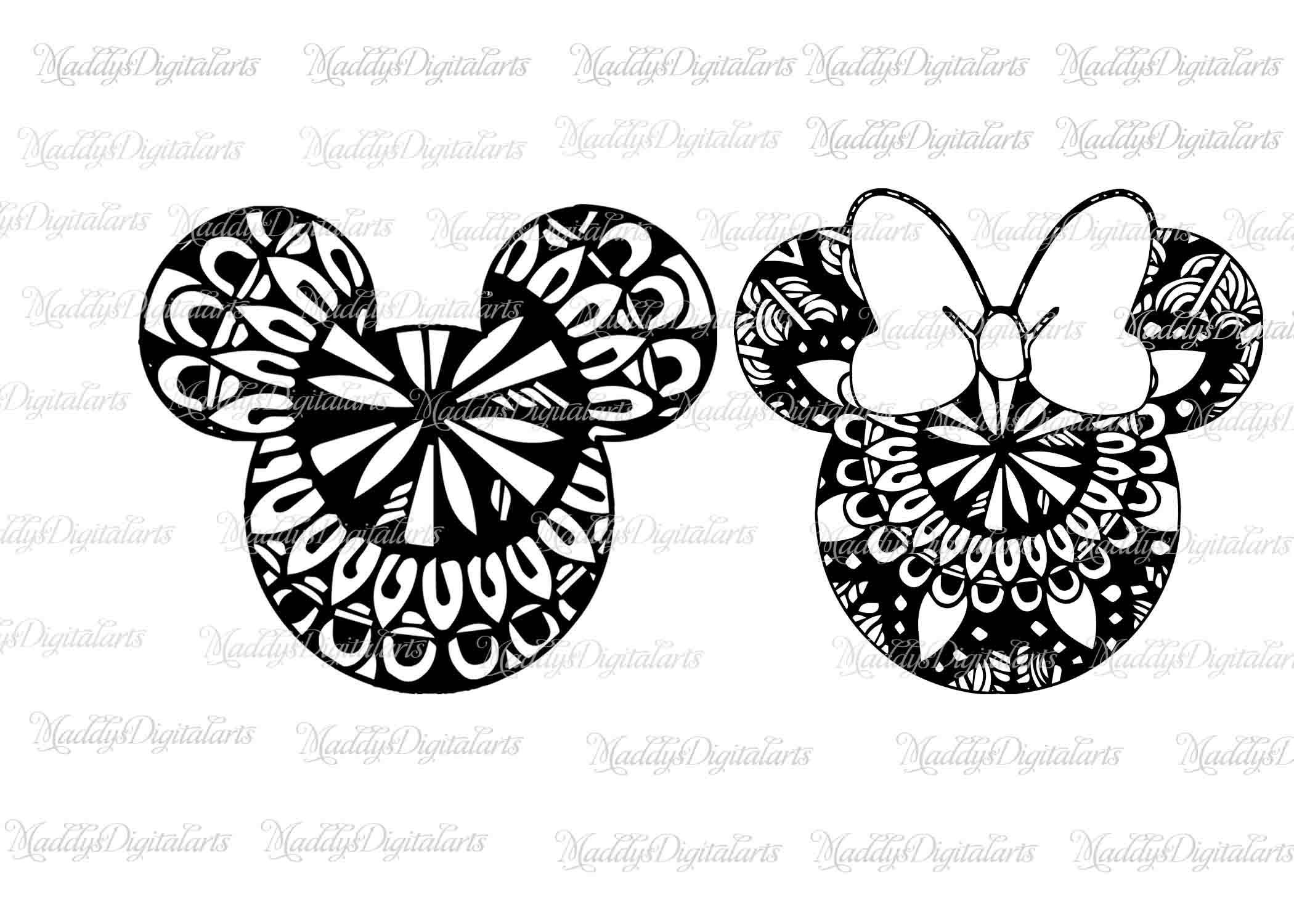 Download Mandala Mickey Svg Project - SVG Layered