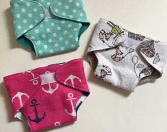 Flannel Baby Doll Diapers