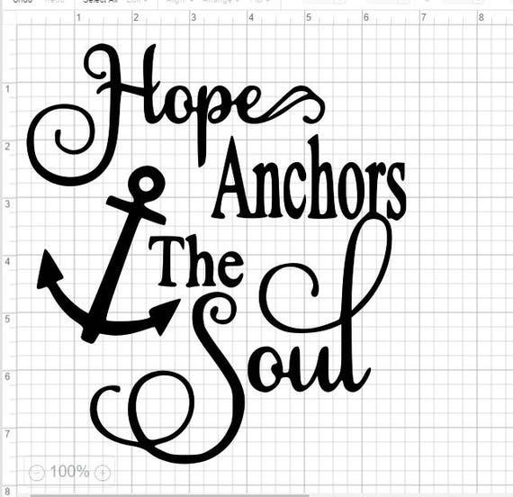 Download Hope Anchors The Soul SVG EPS DXF pdf png Cut Files