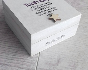 Tooth fairy box set, tooth fairy letter, tooth fairy keepsake, lost first tooth, children's keepsake, tooth box, kids momento, memory box