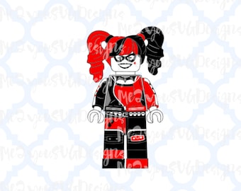 Lego Harley Quinn SVG,EPS,PNG,Studio
