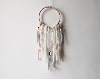 Aura Dream Catcher 5", DreamCatcher, Small, Quartz Crystal, Wall Hanging, Wall Decor, Boho Decor, Boho Wedding, Baby Shower