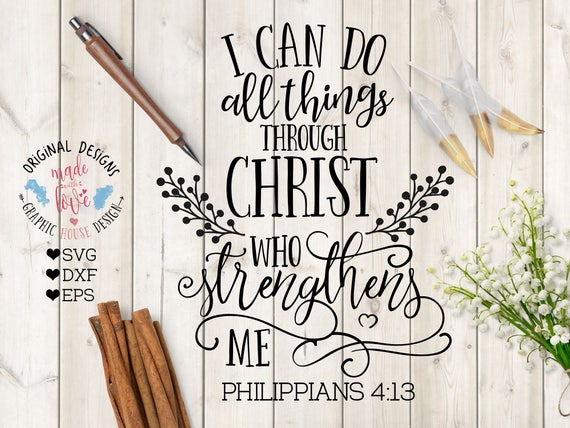 Download Christian svg bible verse svg Christ svg I can do all