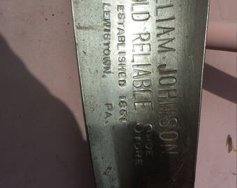 Vintage Metal Advertising Shoehorn