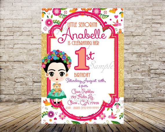 Frida Kahlo Party Invitations 4