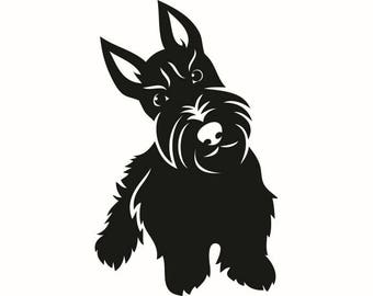 Scottish terrier svg | Etsy