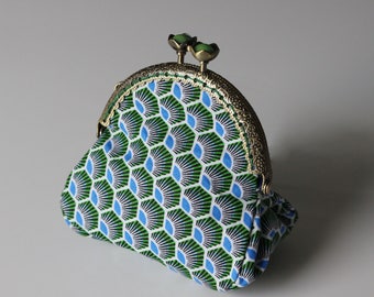 Retro purse Peacock tail
