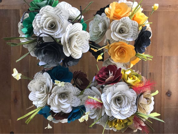 Harry Potter House Bouquets Harry Potter Paper Flowers Harry