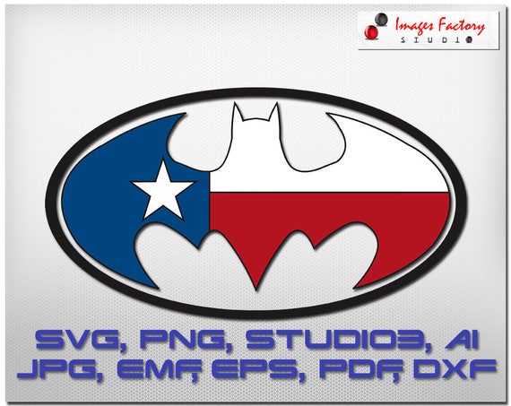 Download Texas flag batman logo cuttable Cricut Design Space