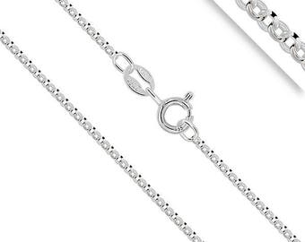 Mesh chain Jaseron 1.5 mm silver. Rhodium plated silver chain. Mixed silver chain. Minimalist silver chain. Man silver chain. Silver jewelry