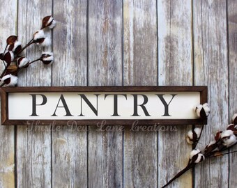Pantry sign, pantry wood sign, kitchen decor