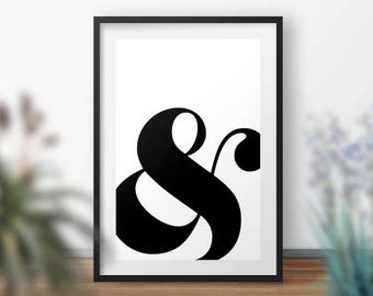 Ampersand Wall Art ampersand symbol | etsy Ampersand Wall Art ampersand symbol | etsy