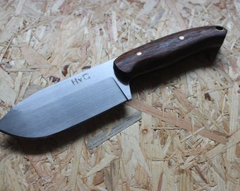 Bushcraft Knife, Hunting Knife, Camping Knife, Handmade Knife, Skinning, Custom Knife, High Carbon Steel, Whittling, Made in Denmark