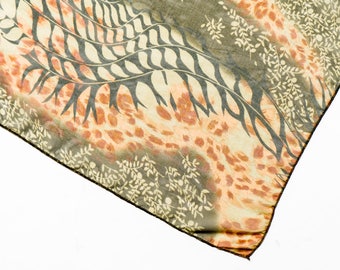 Vintage scarf, vintage neck scarf, head scarf, womens scarf, graphic print scarf, retro scarf, boho scarf, sheer scarf, graphic scarf