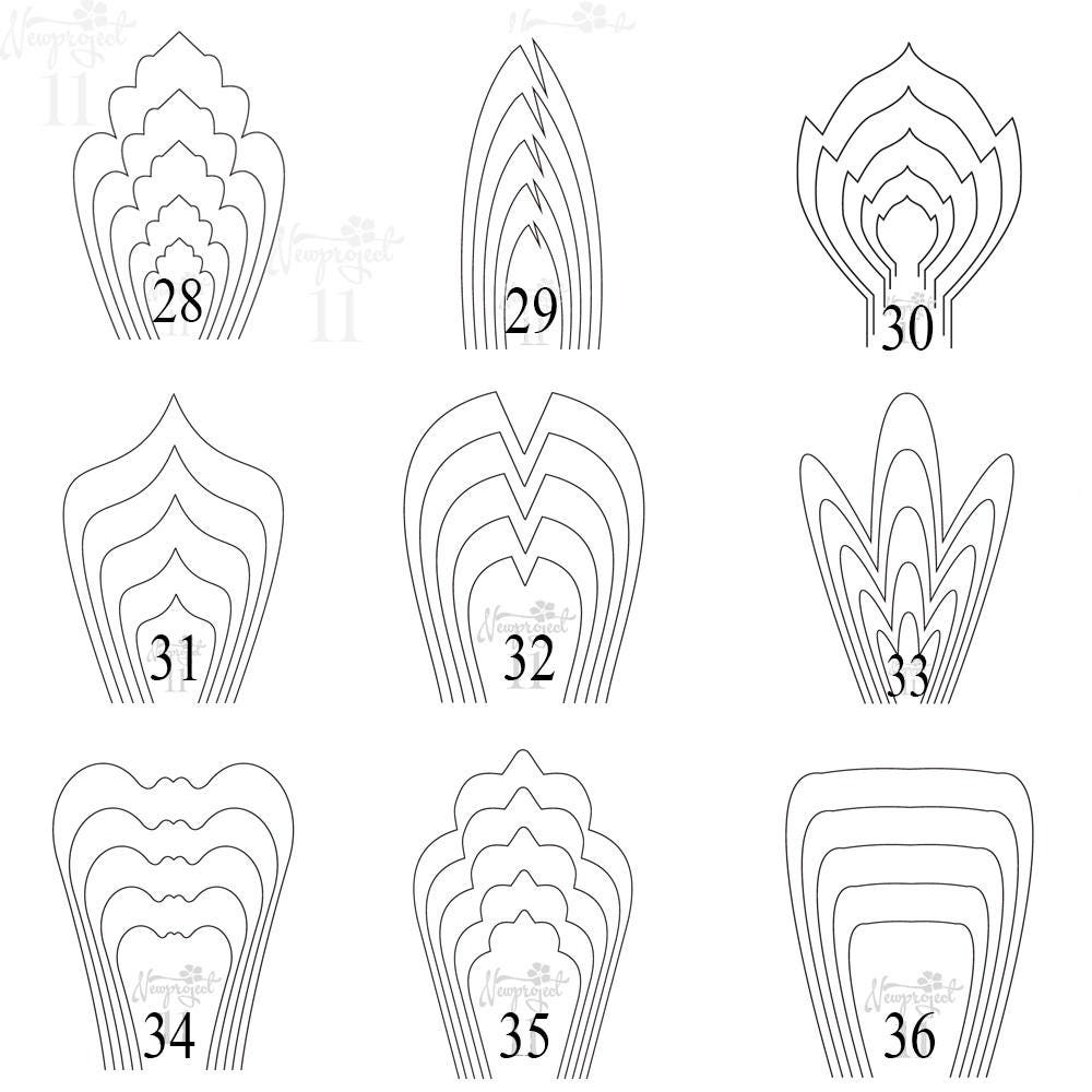 Download ALL(18)PDF Templates .Giant Paper Flower Template. Flower ...