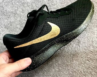 Nike Custom Painted Shoes - '24K' Nike shoes