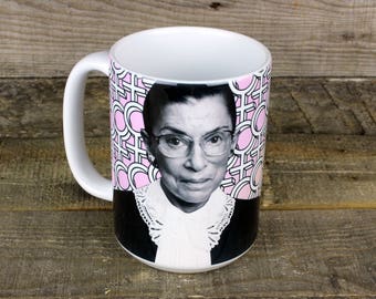 Ruth Bader Ginsburg Mug feminist girl power gifts for activists womens rights Equal Rights