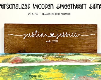 Custom Wooden Sign, Wood Sign, Custom Sign for Home, Family Name Sign, Personalized Sign, Housewarming Gift, Wedding Sign, Anniversary Gift