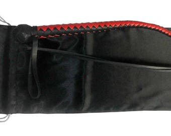 100% Calfskin Handmade Genuine Leather Dog Whip 85 cm BDSM Flagellation Adult Sex Toy
