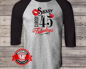 t shirt 45 and fabulous