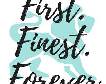 ADPI Printable Art, First Finest Forever, Alpha Delta Pi Wall Art