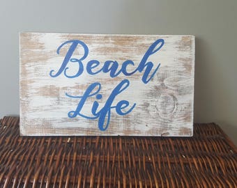 Rustic beach sign | Etsy