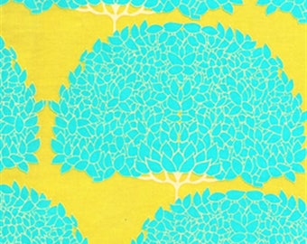 tissu patchwork FREE SPIRIT Haven's Edge Trees turquoise