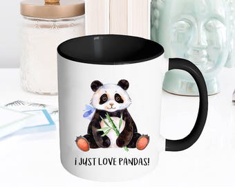 Panda Cookie dunk mug panda bear cup animal mug kawaii cute