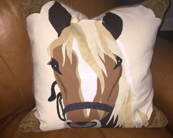 horse plush pillow