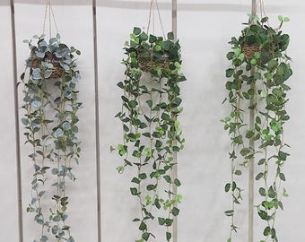 Artificial Ivy Hanging Basket / Plants For Home Decoration / Artificial plants vine Garland / Ivy Wall Decoration / Ivy Wall Hanging