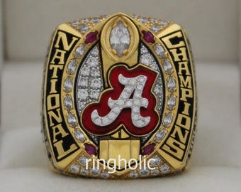 2015 Alabama Crimson Tide NCAA All State Championship Rings Ring