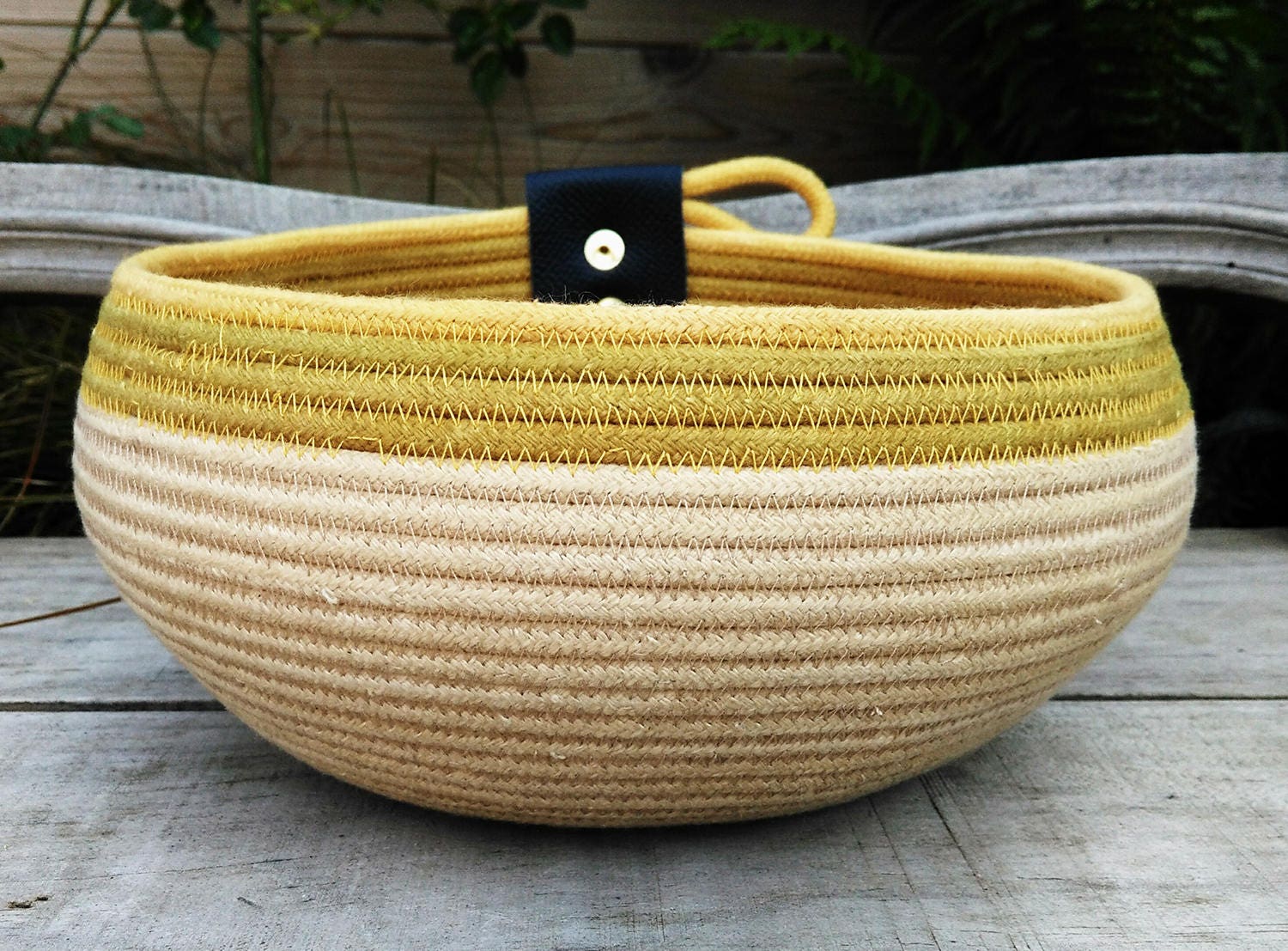 Rope storage basket cotton Cotton cord storage basket