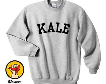 Kale shirt - kale shirt, tumblr shirts instagram shirt funny shirts kale print hipster Top Crewneck Sweatshirt Unisex More Colors XS - 2XL